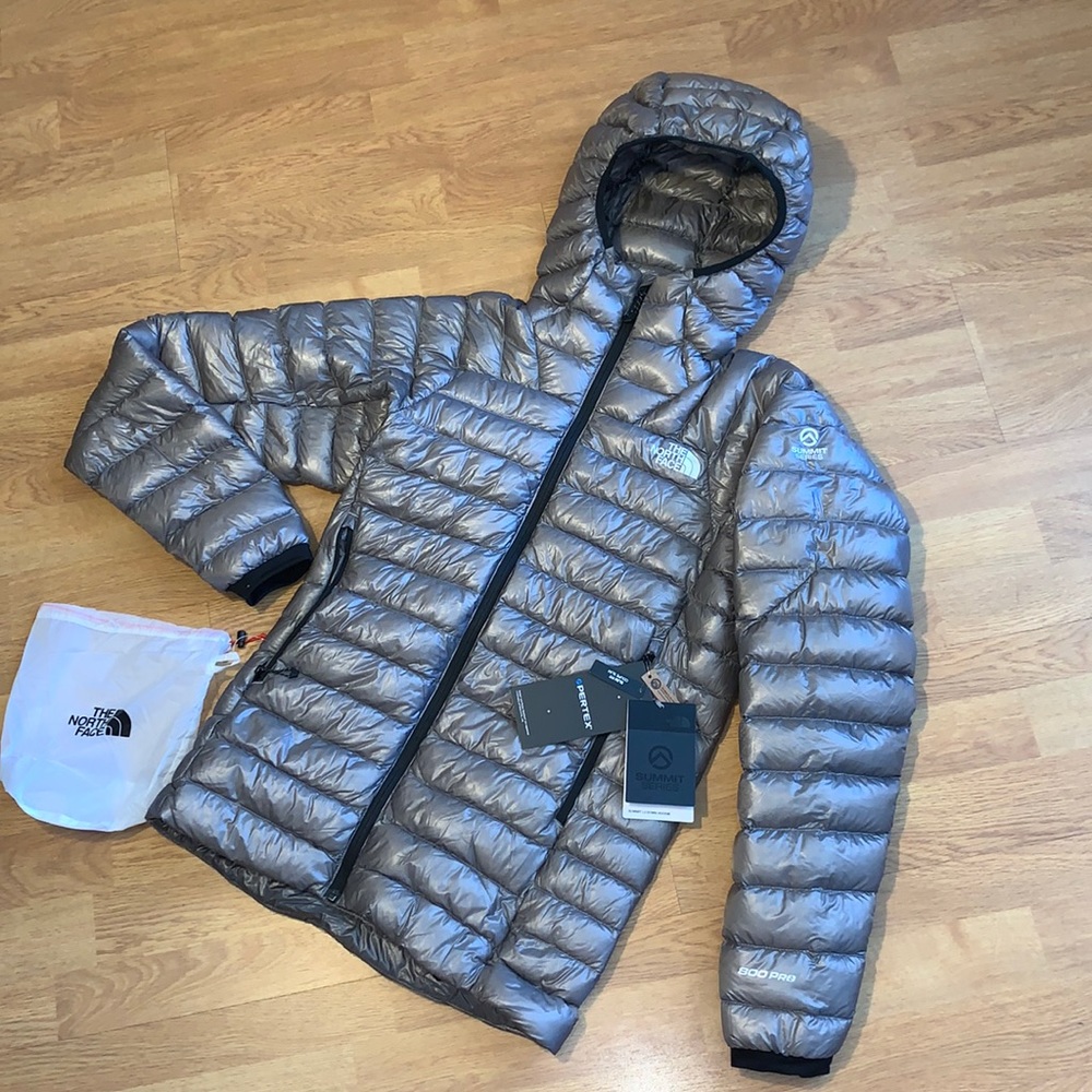 NWT The North Face Summit L3 Down Hoodie Meld Grey XS
